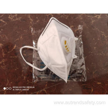 Fast Delivery Foldable Pm 2.5 Faceshield Kn95 5layer Mask with valve